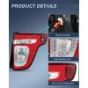 imageNilight Taillight Assembly Compatible with 2016 2017 2018 2019 Ford Explorer Rear Lamp Replacement OE Style LED and halogen bulbs Driver Side PassengerPassenger Side