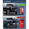 imageNilight Taillight Assembly Compatible with 2016 2017 2018 GMC Sierra 1500 Tail Light with LED Type OE Style Rear Lamp Replacement Driver SideDriver Side