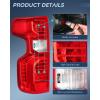 imageNilight Taillight Assembly Compatible with 2019 2020 2021 2022 2023 Chevrolet Silverado 1500 20202023 Chevy Silverado 2500HD 3500HD LED Tail Light Rear Lamp Replacement Driver SidePair of Driver and Passenger Side