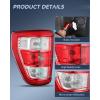 imageNilight Taillight Assembly Compatible with 2021 2022 2023 Ford F150 XL Non Blind Spot Model Tail Light Halogen Type Rear Lamp Replacement OE Style Driver and Passenger Side