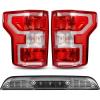 imageNilight Tail light  3rd Third Brake Light Assembly Compatible with 2018 2019 2020 Ford F150 F150 Taillight with High Mount Stop Brake Rear Cargo Lamp