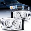 Chrome Housing +Clear Reflector