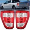imageNilight Taillight Assembly Compatible with 2021 2022 2023 Ford F150 XL Non Blind Spot Model Tail Light Halogen Type Rear Lamp Replacement OE Style Driver and Passenger Side