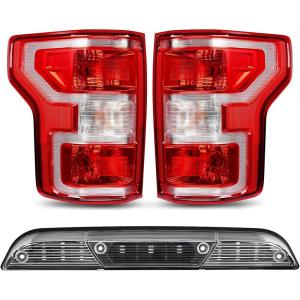 imageNilight Tail light  3rd Third Brake Light Assembly Compatible with 2018 2019 2020 Ford F150 F150 Taillight with High Mount Stop Brake Rear Cargo Lamp