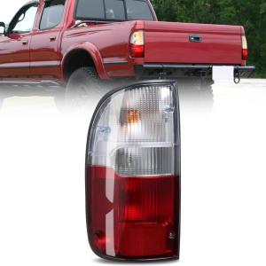 imageNilight Taillight Assembly Compatible with 1995 1996 1997 1998 1999 2000 Toyota Tacoma Rear Tail Light Lamp Replacement OE Style Driver Side and Passenger SideRed Clear Lens