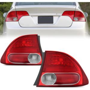 imageNilight Taillight Assembly Compatible with 2009 2010 2011 Honda Civic Sedan Hybrid 4 Door Rear Lamp Replacement OE Style Passenger SidePair of Driver and Passenger Side