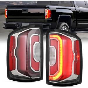 imageNilight Taillight Assembly Compatible with 2016 2017 2018 GMC Sierra 1500 Tail Light with LED Type OE Style Rear Lamp Replacement Driver SidePair of Driver and Passenger Side