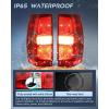 imageNilight Headlight Assembly for 2007 2008 2009 2010 2011 2012 2013 2014 Chevy Avalanche Tahoe Suburban 1500 2500 Replacement Headlamp Bumper Lamp Set Black Housing Amber ReflectorRedPair