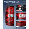 imageNilight Headlight Assembly for 2007 2008 2009 2010 2011 2012 2013 2014 Chevy Avalanche Tahoe Suburban 1500 2500 Replacement Headlamp Bumper Lamp Set Black Housing Amber ReflectorRedDriver Side