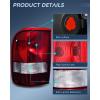 imageNilight Taillight Assembly Compatible with 1993 1994 1995 1996 1997 Ford Ranger Dark Red Tail Light OE Style Rear Lamp Replacement Driver SideDark RedDriver Side