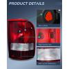 imageNilight Taillight Assembly Compatible with 1993 1994 1995 1996 1997 Ford Ranger Dark Red Tail Light OE Style Rear Lamp Replacement Driver SideDark RedPassenger Side