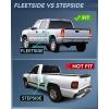 imageNilight Taillight Assembly Compatible with 1999 2000 2001 2002 Chevy Silverado 1999 2000 2001 2002 2003 2004 2005 2006 GMC Sierra Tail Rear Light Fleetside OE Style Driver Side Red BorderRed BorderPair