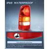 imageNilight Taillight Assembly Compatible with 1999 2000 2001 2002 Chevy Silverado 1999 2000 2001 2002 2003 2004 2005 2006 GMC Sierra Tail Rear Light Fleetside OE Style Driver Side Red BorderRed BorderDriver Side