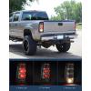 imageNilight Taillight Assembly Compatible with 1999 2000 2001 2002 Chevy Silverado 1999 2000 2001 2002 2003 2004 2005 2006 GMC Sierra Tail Rear Light Fleetside OE Style Driver Side Red BorderSmoke Lens