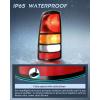 imageNilight Taillight Assembly Compatible with 1999 2000 2001 2002 Chevy Silverado 1999 2000 2001 2002 2003 2004 2005 2006 GMC Sierra Tail Rear Light Fleetside OE Style Driver Side Red BorderBlack BorderDriver Side