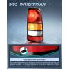 imageNilight Taillight Assembly Compatible with 1999 2000 2001 2002 Chevy Silverado 1999 2000 2001 2002 2003 2004 2005 2006 GMC Sierra Tail Rear Light Fleetside OE Style Driver Side Red BorderBlack BorderPassenger Side