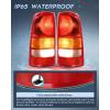 imageNilight Taillight Assembly Compatible with 1999 2000 2001 2002 Chevy Silverado 1999 2000 2001 2002 2003 2004 2005 2006 GMC Sierra Tail Rear Light Fleetside OE Style Driver Side Red BorderRed BorderPair