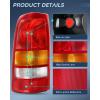 imageNilight Taillight Assembly Compatible with 1999 2000 2001 2002 Chevy Silverado 1999 2000 2001 2002 2003 2004 2005 2006 GMC Sierra Tail Rear Light Fleetside OE Style Driver Side Red BorderRed BorderDriver Side