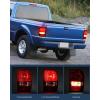 imageNilight Taillight Assembly Compatible with 2001 2002 2003 2004 2005 2006 2007 2008 2009 2010 2011 Ford Ranger without STX Model Rear Lamp OE Style Driver and Passenger Side Red LensDark Red