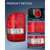 imageNilight Taillight Assembly Compatible with 2001 2002 2003 2004 2005 2006 2007 2008 2009 2010 2011 Ford Ranger without STX Model Rear Lamp OE Style Driver and Passenger Side Red LensRed