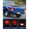 imageNilight Taillight Assembly Compatible with 2001 2002 2003 2004 2005 2006 2007 2008 2009 2010 2011 Ford Ranger without STX Model Rear Lamp OE Style Driver and Passenger Side Red LensRed
