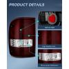 imageNilight Taillight Assembly Compatible with 2001 2002 2003 2004 2005 2006 2007 2008 2009 2010 2011 Ford Ranger without STX Model Rear Lamp OE Style Driver and Passenger Side Red LensDark Red