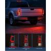 imageNilight Taillight Assembly Compatible with 2008 2009 2010 2011 2012 2013 2014 2015 2016 Ford F250 F350 F450 Super Duty Incandescent Type Upgrade LED Tube Tail Lights Rear Brake LampsLED BlackRed C ShapePair