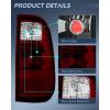 imageNilight Taillight Assembly Compatible with 2008 2009 2010 2011 2012 2013 2014 2015 2016 Ford F250 F350 F450 Super Duty Incandescent Type Upgrade LED Tube Tail Lights Rear Brake LampsDark RedPassenger Side