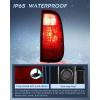 imageNilight Taillight Assembly Compatible with 2008 2009 2010 2011 2012 2013 2014 2015 2016 Ford F250 F350 F450 Super Duty Rear Tail Light Lamp Replacement OE Style Driver Side Dark RedDark RedPassenger Side