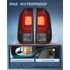 imageNilight Taillight Assembly Compatible with 2008 2009 2010 2011 2012 2013 2014 2015 2016 Ford F250 F350 F450 Super Duty Rear Tail Light Lamp Replacement OE Style Driver Side Dark RedLED BlackRed C ShapePair