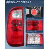 imageNilight Taillight Assembly Compatible with 2008 2009 2010 2011 2012 2013 2014 2015 2016 Ford F250 F350 F450 Super Duty Rear Tail Light Lamp Replacement OE Style Driver Side Dark RedRedPair