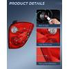 imageNilight Taillight Assembly Compatible with 2010 2011 2012 2013 2014 2015 Chevrolet Chevy Equinox Tail Light OE Style Rear Lamp Replacement Driver and Passenger SidePassenger Side