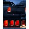 imageNilight Taillight Assembly Compatible with 2013 2014 2015 2016 2017 2018 Dodge Ram 1500 20142018 Ram 2500 3500 LED Style Driver Side and Passenger Side Rear Tail Light with BulbsRed Chrome