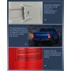 imageNilight Taillight Assembly Compatible with 2013 2014 2015 2016 2017 2018 Dodge Ram 1500 20142018 Ram 2500 3500 LED Style Driver Side and Passenger Side Rear Tail Light with BulbsRed Chrome