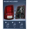 imageNilight Taillight Assembly Compatible with 2013 2014 2015 2016 2017 2018 Dodge Ram 1500 20142018 Ram 2500 3500 LED Style Driver Side and Passenger Side Rear Tail Light with BulbsRed Black