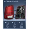 imageNilight Taillight Assembly Compatible with 2013 2014 2015 2016 2017 2018 Dodge Ram 1500 20142018 Ram 2500 3500 LED Style Driver Side and Passenger Side Rear Tail Light with BulbsRed Black