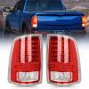 imageNilight Taillight Assembly Compatible with 2013 2014 2015 2016 2017 2018 Dodge Ram 1500 20142018 Ram 2500 3500 LED Style Driver Side and Passenger Side Rear Tail Light with BulbsRed Chrome