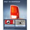 imageNilight Taillight Assembly Compatible with 2013 2014 2015 2016 2017 2018 Dodge Ram 1500 20142018 Ram 2500 3500 LED Style Driver Side and Passenger Side Rear Tail Light with BulbsRed Chrome
