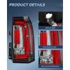 imageNilight Taillight Assembly Compatible with 2015 2016 2017 2018 2019 2020 GMC Yukon and Yukon XL 20152018 submodel Denali SLE SLT LED Type Tail Lights Rear Lamp Replacement Driver SidePassenger Side