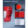 imageNilight Taillight Assembly Compatible with 2020 2021 2022 Ford F250 F350 Super Duty NonBlind Spot Halogen Type Rear Tail Light Passenger SideDriver side and Passenger side