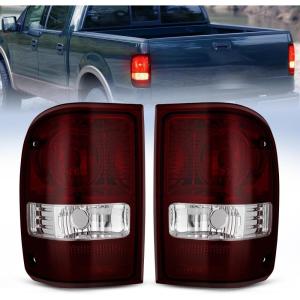 imageNilight Taillight Assembly Compatible with 2001 2002 2003 2004 2005 2006 2007 2008 2009 2010 2011 Ford Ranger without STX Model Rear Lamp OE Style Driver and Passenger Side Red LensDark Red