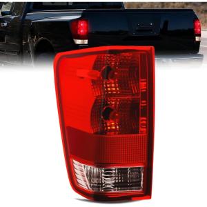 imageNilight Taillight Assembly Compatible with 2004 2005 2006 2007 2008 2009 2010 2011 2012 2013 2014 2015 Nissan Titan Tail Light OE Style Rear Lamp Replacement Driver Side Red LensDriver Side