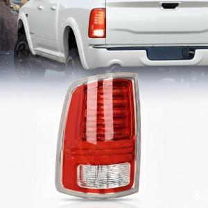 imageNilight Taillight Assembly Compatible with 2013 2014 2015 2016 2017 2018 Dodge Ram 1500 20142018 Ram 2500 3500 LED Style Driver Side and Passenger Side Rear Tail Light with BulbsRed Chrome