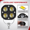image:imageNilight 78 Handlebar Motorcycle LED Driving Light Pod 2PCS 3 Inch 40W White Amber Dual Color Spot Beam Fog Auxiliary Offroad Lighting with 16AWG Wiring Harness for 12V Motorbike Dirt Bike eBike