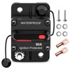 image:imageNilight Circuit Breaker 200 Amp with Manual Reset 12V42V Overload Protection Resettable Switch Trolling Motor Auto Car Stereo Audio Inline Fuse Block Holders Inverter for Automotive RV Marine BoatCircuit Breaker A