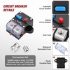 image:imageNilight Circuit Breaker 200 Amp with Manual Reset 12V42V Overload Protection Resettable Switch Trolling Motor Auto Car Stereo Audio Inline Fuse Block Holders Inverter for Automotive RV Marine BoatCircuit Breaker C
