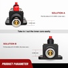 image:imageNilight Circuit Breaker 200 Amp with Manual Reset 12V42V Overload Protection Resettable Switch Trolling Motor Auto Car Stereo Audio Inline Fuse Block Holders Inverter for Automotive RV Marine BoatCircuit Breaker B