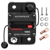 image:imageNilight Circuit Breaker 200 Amp with Manual Reset 12V42V Overload Protection Resettable Switch Trolling Motor Auto Car Stereo Audio Inline Fuse Block Holders Inverter for Automotive RV Marine BoatCircuit Breaker A