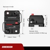 image:imageNilight Circuit Breaker 200 Amp with Manual Reset 12V42V Overload Protection Resettable Switch Trolling Motor Auto Car Stereo Audio Inline Fuse Block Holders Inverter for Automotive RV Marine BoatCircuit Breaker A