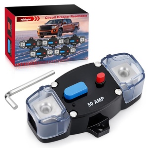 image:imageNilight Circuit Breaker 200 Amp with Manual Reset 12V42V Overload Protection Resettable Switch Trolling Motor Auto Car Stereo Audio Inline Fuse Block Holders Inverter for Automotive RV Marine BoatCircuit Breaker D